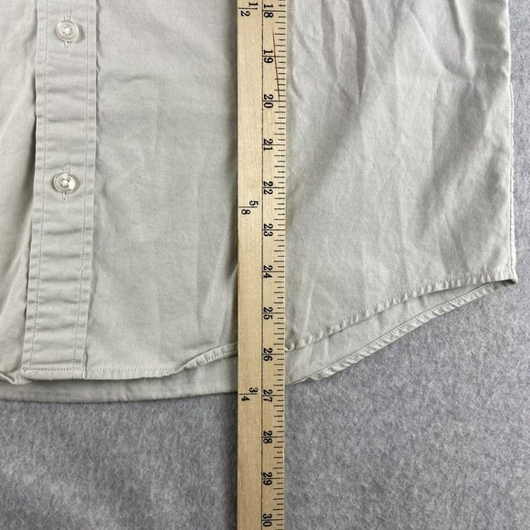 Everlane Shirt Mens medium/Large Gray Button Up Short Sleeve Pocket Cotton - Picture 9 of 12